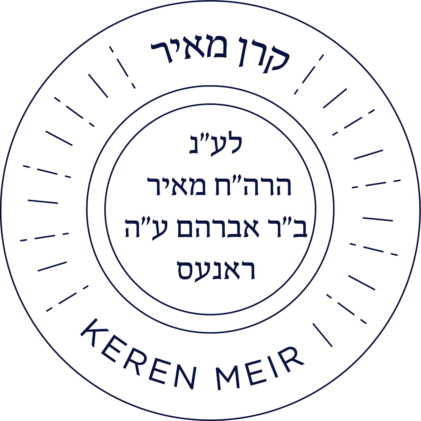 In loving memory of HaRach Meir ben R' Avraham, Reb Meir Roness A"H